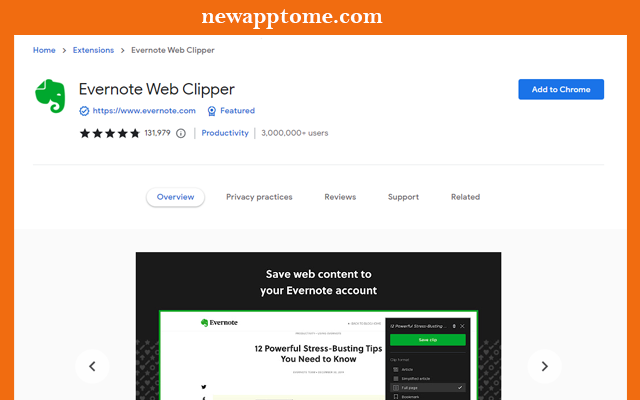 Evernote Web Clipper