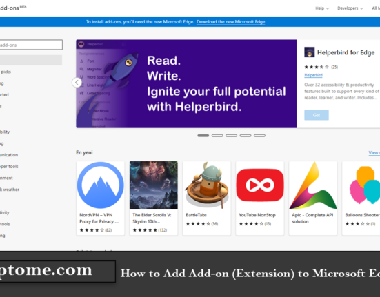 How to Add Add-on (Extension) to Microsoft Edge Browser?