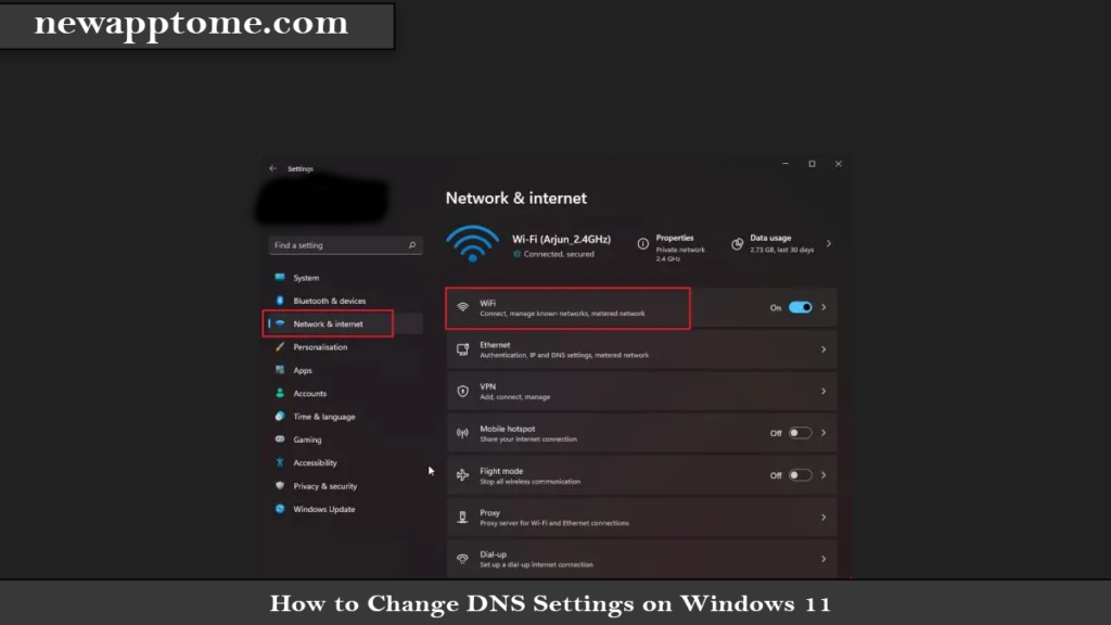 How to Change DNS Settings on Windows 11 Click Ethernet or Wi-fi
