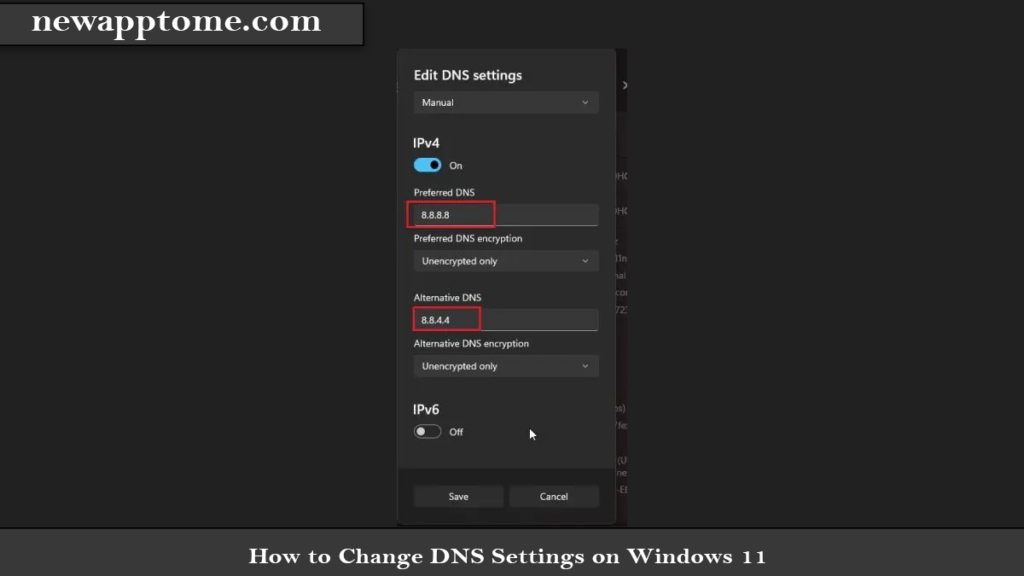 How to Change DNS Settings on Windows 11 Click Edit DNS Settings