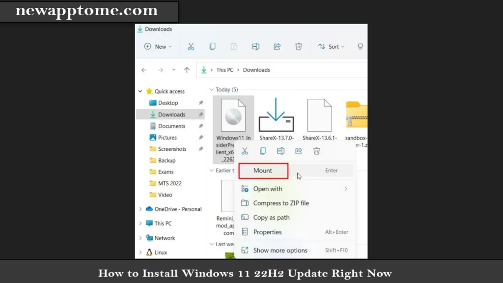 how to install windows 11 22h2 update right now with iso image 4