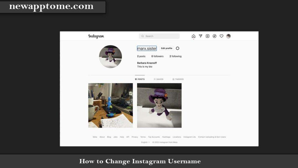 How to Change Instagram Username on a computer