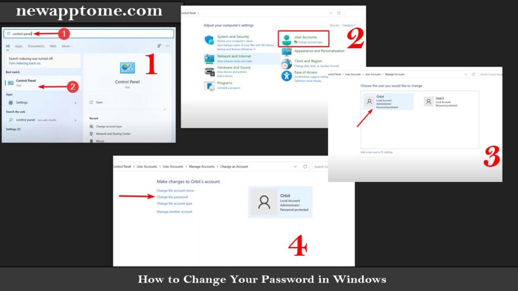 How to Change Your Password in Windows Method 3