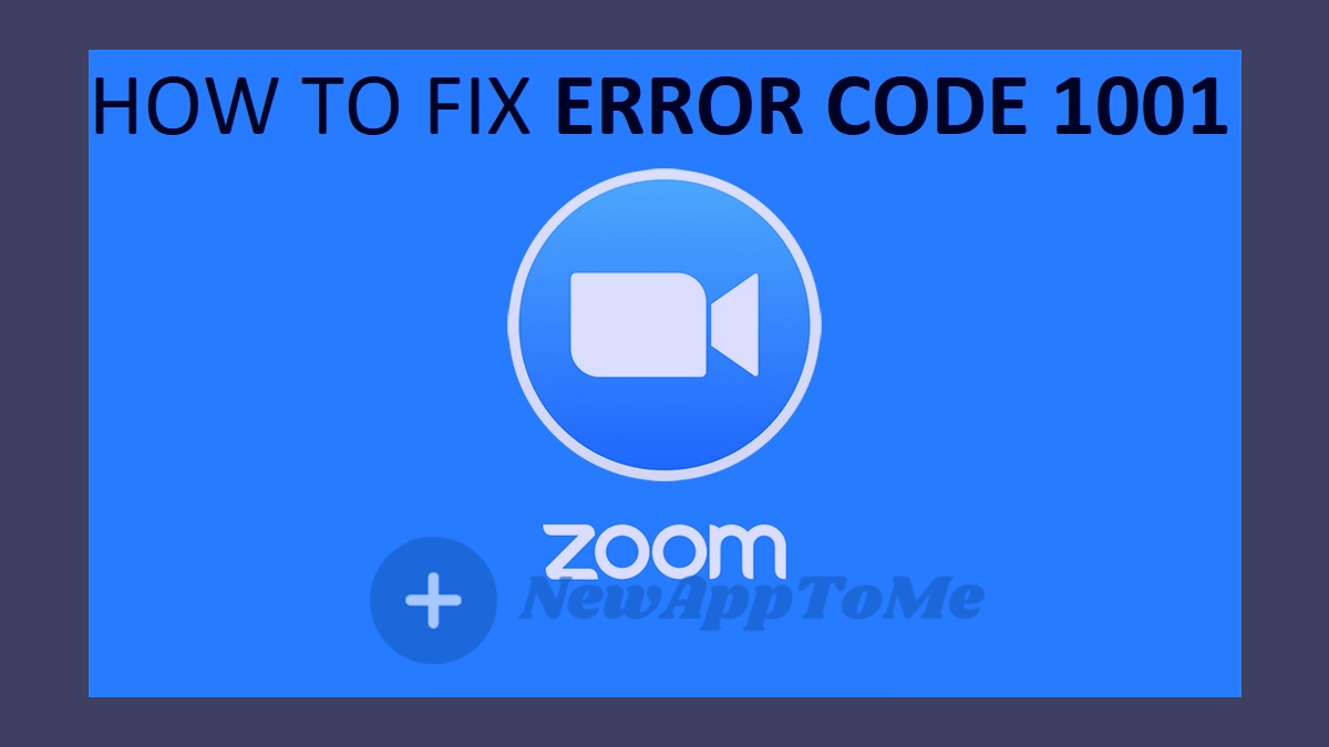 how to fix zoom error code 1001