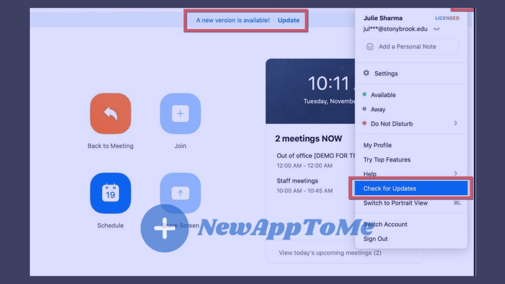 How To Update Zoom Application