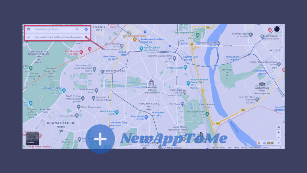 Open Google Maps on your computer and type in your destination.