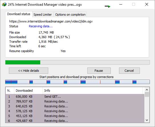 Internet Download Manager for Chrome speed comparison